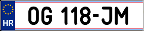 Trailer License Plate